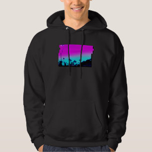 Los Angeles Vaporwave Aesthetic Lights For Men and Hoodie