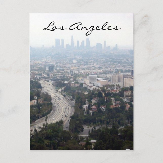 los angeles view postcard (Front)