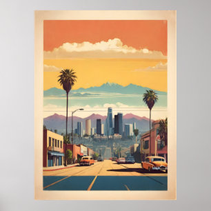 Los Angeles vintage poster