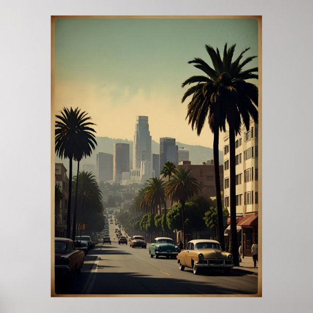 Los Angeles vintage poster (Front)