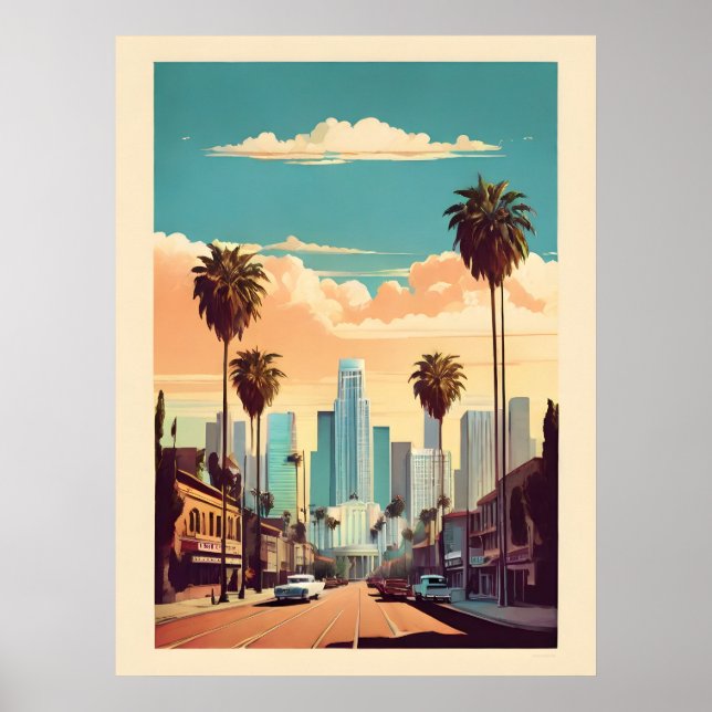 Los Angeles vintage poster (Front)