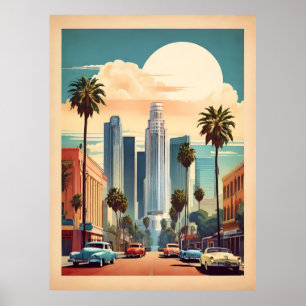 Los Angeles vintage poster
