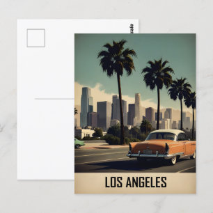 Los Angeles vintage poster Postcard