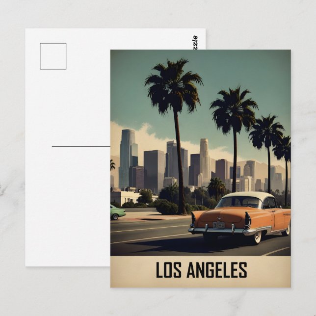 Los Angeles vintage poster Postcard (Front/Back)