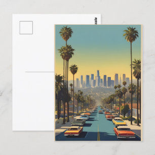 Los Angeles vintage poster Postcard