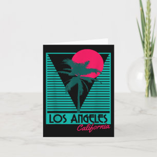 Los Angeles Vintage Retro La California Beach Souv Card