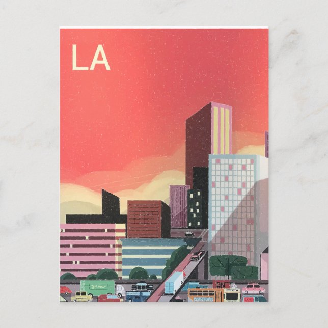 Los Angeles Vintage Travel Postcard (Front)