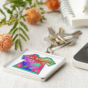 "Los Angeles Vivid 3" Keychain