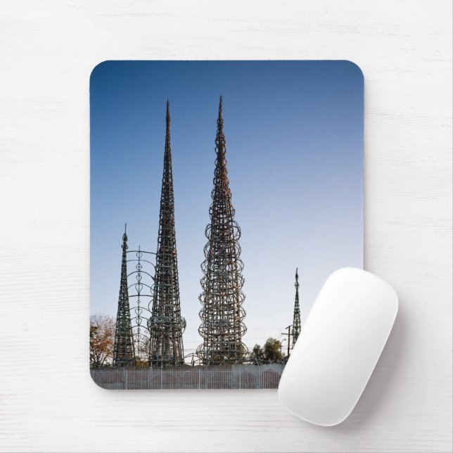 Los Angeles Watts Towers Mouse Mat (With Mouse)