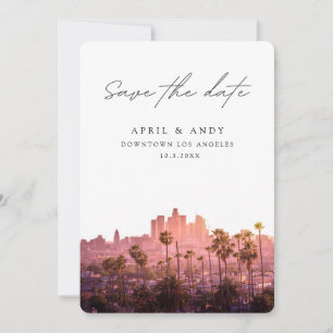 Los Angeles Wedding DTLA Save the Date Invitation