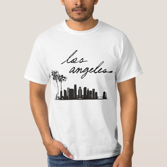 Los angeles white black T-Shirt (Front)