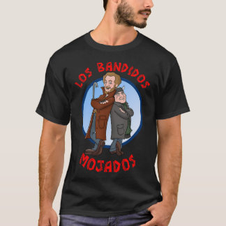 Los Bandidos Mojados Cartoon Design T-Shirt