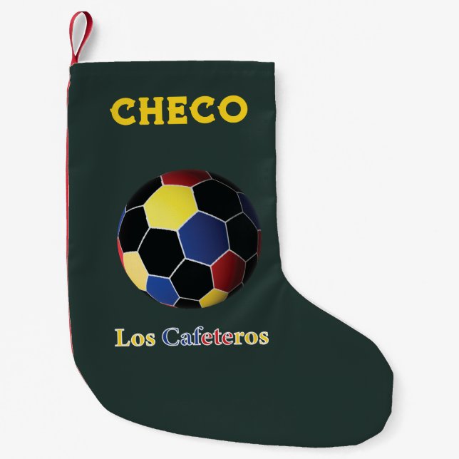 Los Cafeteros Small Christmas Stocking (Front)