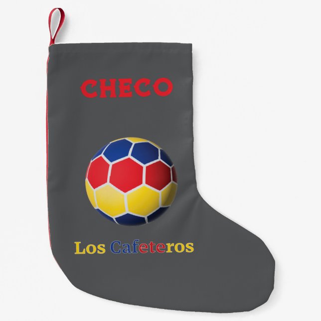 Los Cafeteros Small Christmas Stocking (Front)