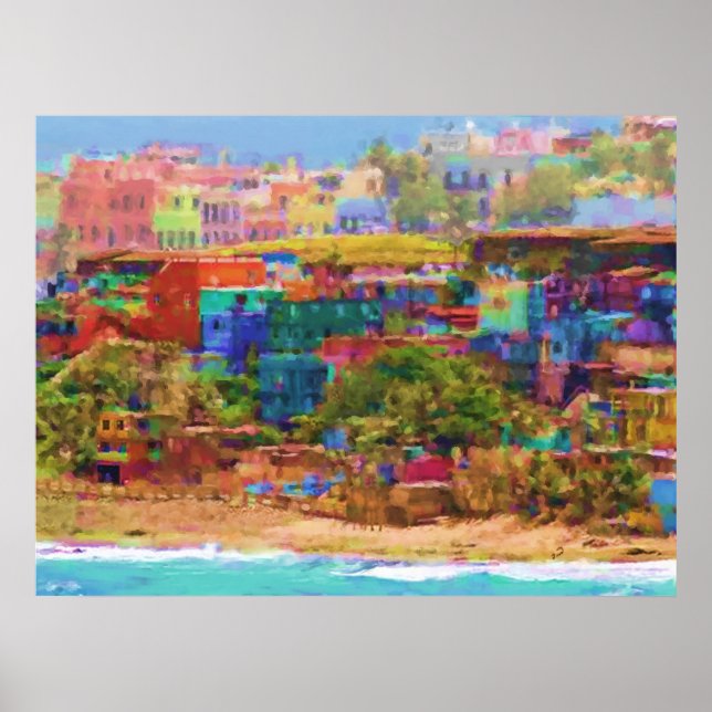 Los Colores Extramuros(La Perla) Canvas Print (Front)