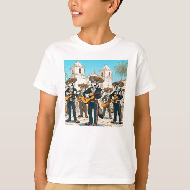 Los Coyotes Mariachi  T-Shirt (Front)