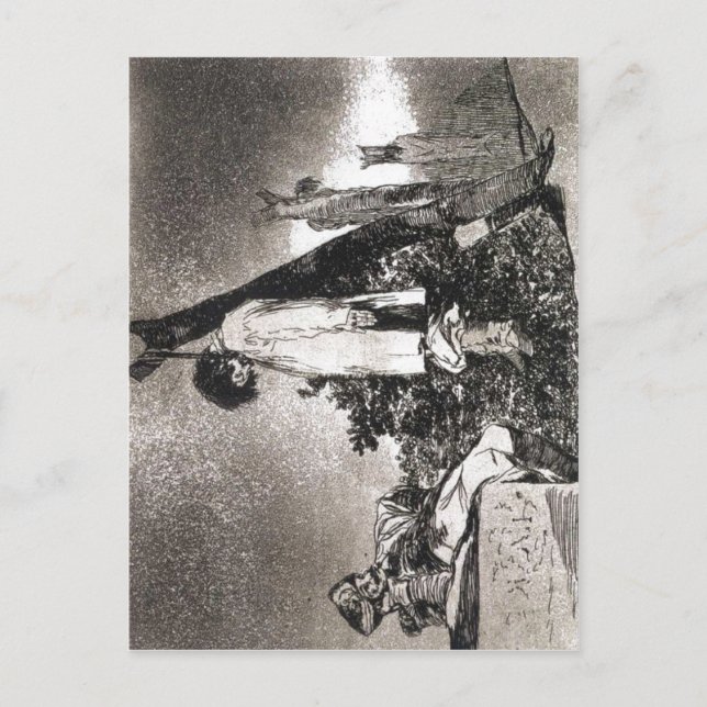 Los desastres de la guerra, plate 36 Goya, Tampoco Postcard (Front)