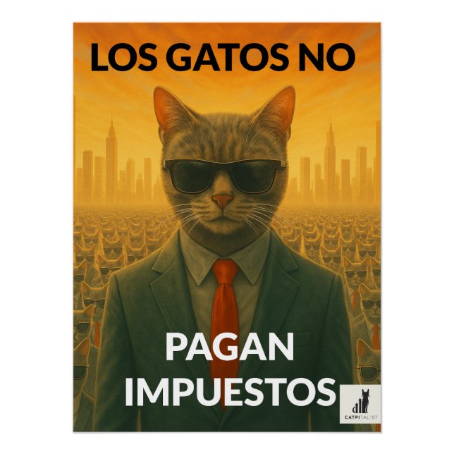 Los Gatos No Pagan Impuestos Poster (Front)