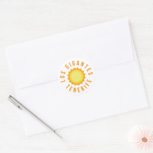 Los Gigantes Tenerife, Sun Classic Round Sticker