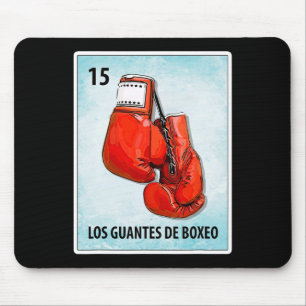 Los Guantes De Boxeo Mexican Boxing Gloves Cards  Mouse Mat