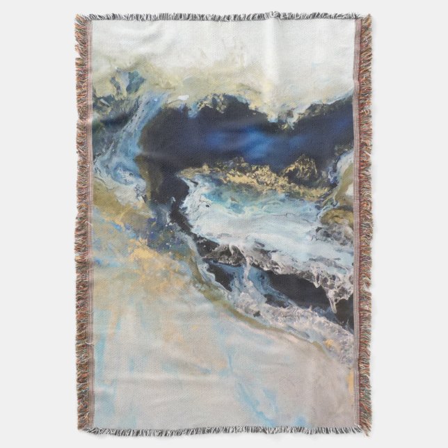 Los Mares Throw Blanket (Front Vertical)
