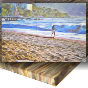 Los Muertos Beach 786 Art Canvas Print