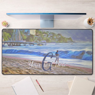 Los Muertos Beach 786 Desk Mat