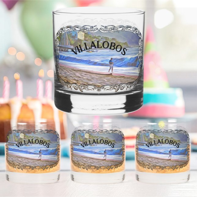 Los Muertos Beach 786 Whiskey Glass (Creator Uploaded)