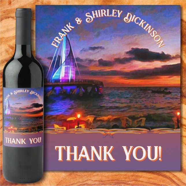 Los Muertos Pier Thank You 1182 Wine Label (Creator Uploaded)