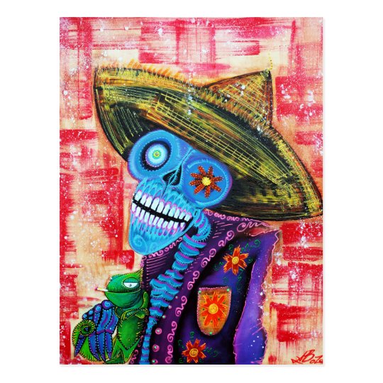 Los Muertos Sugar Skull Postcards