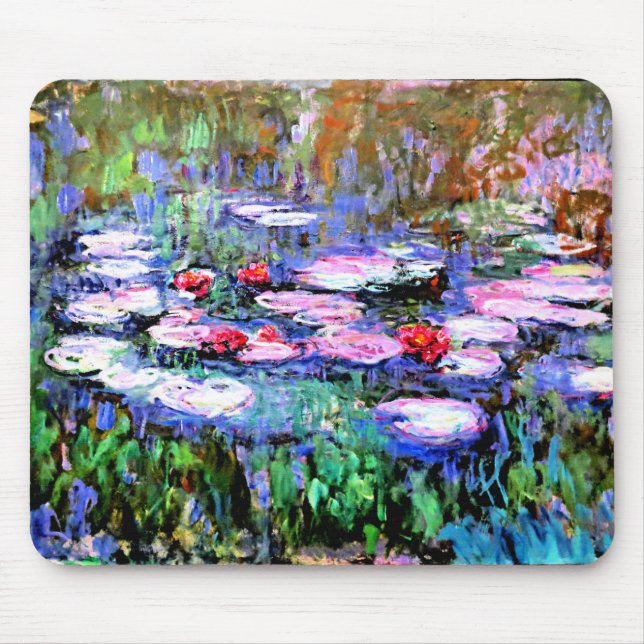 Los Nenufares (water lilies) by Claude Monet,  Mouse Mat (Front)