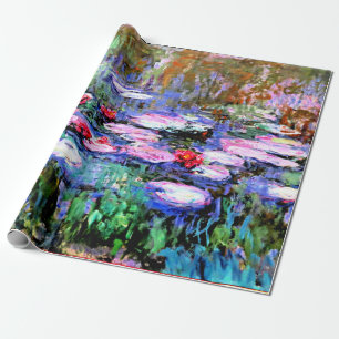 Los Nenufares (water lilies) by Claude Monet Wrapping Paper