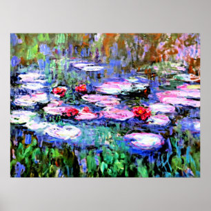 Los Neufares (water lilies) by Claude Monet Poster