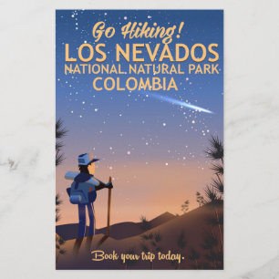 Los Nevados National Natural Park Travel poster Stationery