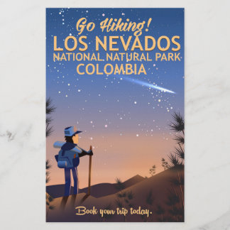 Los Nevados National Natural Park Travel poster Stationery