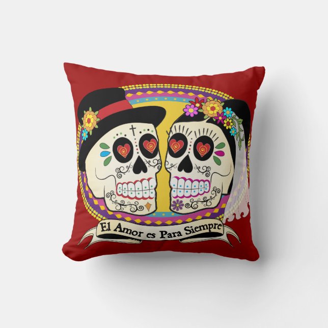 Los Novios (Spanish) Pillow (Front)