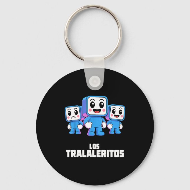 Los Tralaleritos - Funny Italian Brainrot Cringe K Key Ring (Front)
