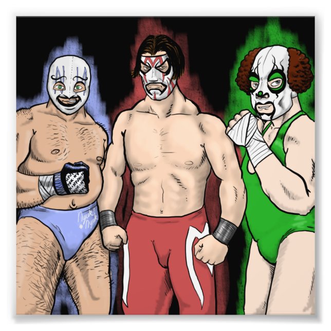 Los Tres Chiflados De La Furia Photo Print (Front)