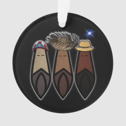 Los Tres Reyes Magos Boricua  Ornament