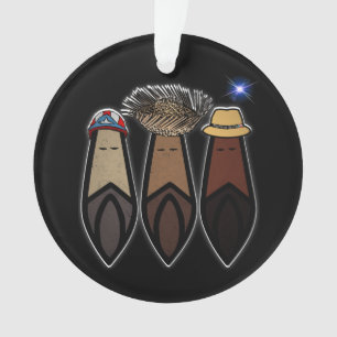 Los Tres Reyes Magos Boricua  Ornament
