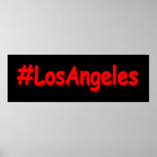 "#LosAngeles" Cute Design. Buy Now Poster