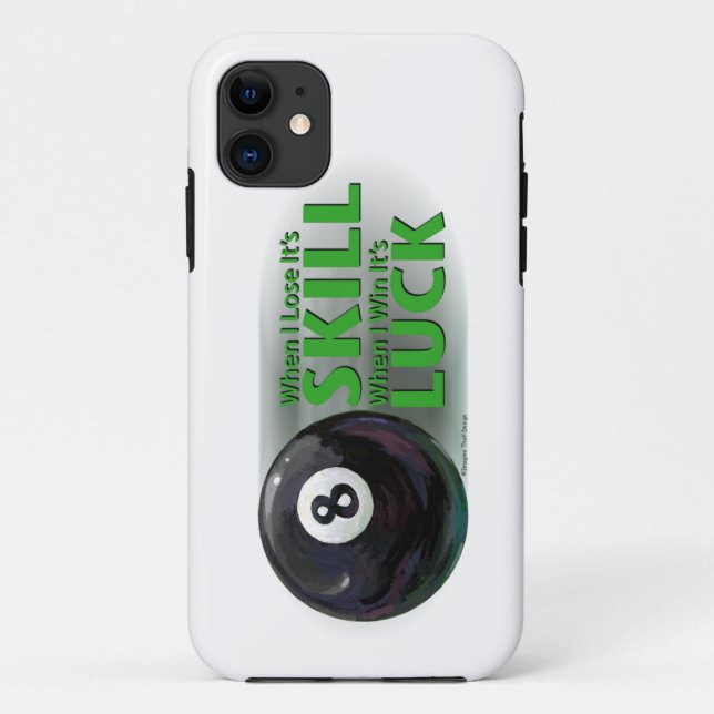 Lose Skill Win Luck 8 Ball Case-Mate iPhone Case (Back)