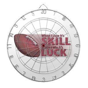 Lose Skill Win Luck Football Dartboard