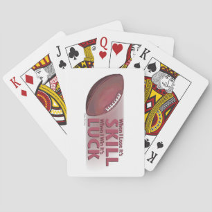 Lose Skill Win Luck Football Playing Cards