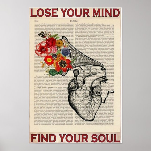 Lose your Mind Find your Soul Poster (Front)