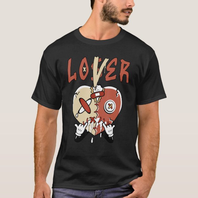 Loser Brown Orange  Heart Dripping For Men Women T-Shirt (Front)