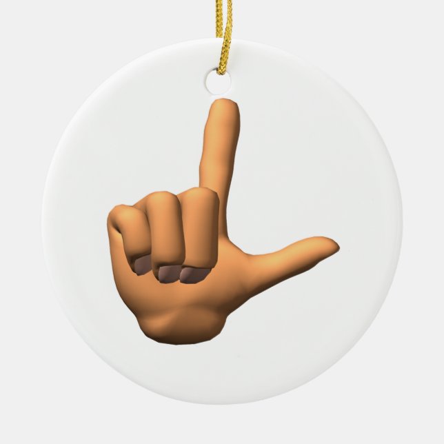 Loser Ceramic Tree Decoration (Front)