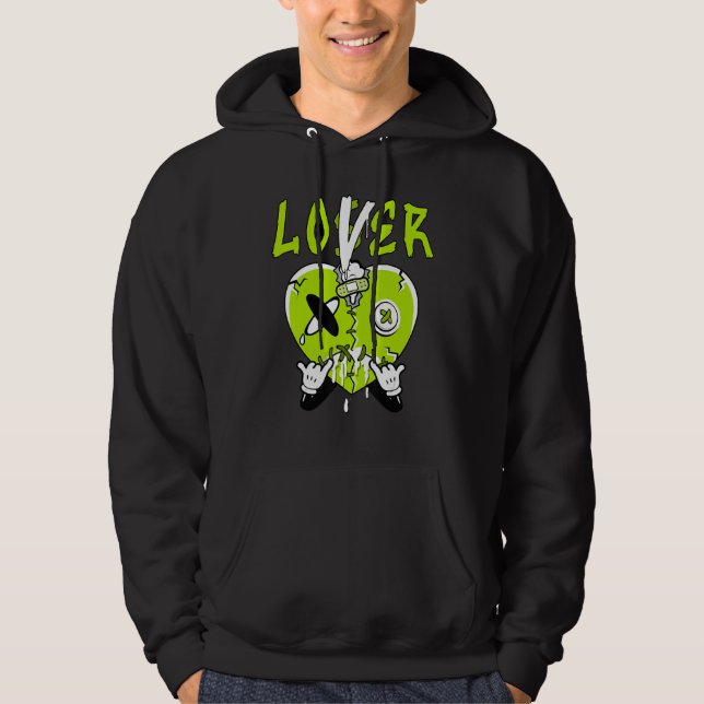 Loser  Drip Green Heart Matching For Men Women Hoodie (Front)