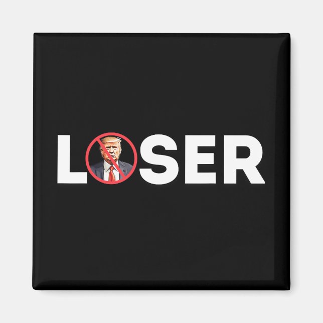 Loser Funny Anti-trump 2024 Loser Not Again Kamala Magnet (Front)