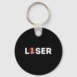 Loser Funny Anti-trump Loser Not Again Kamala Harr Key Ring